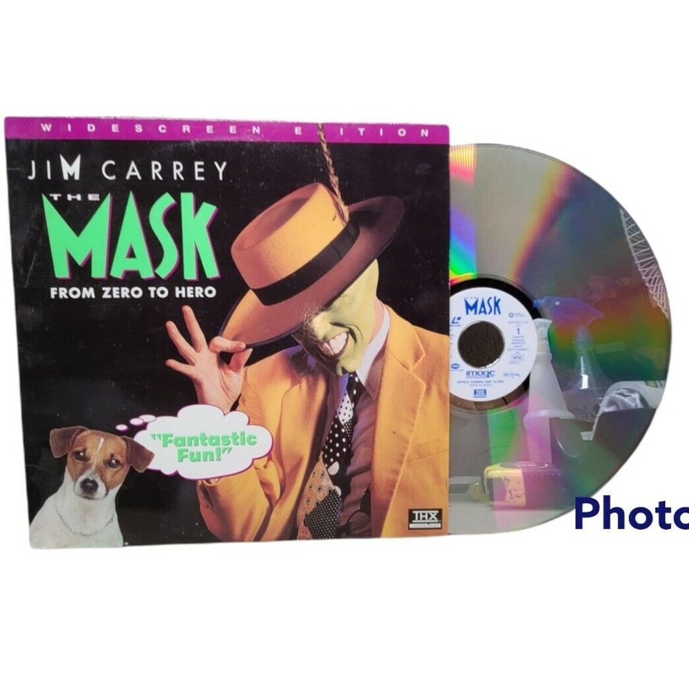 The Mask - Jim Carrey Widescreen Dolby Digital THX 1994 Release laserdisc LD